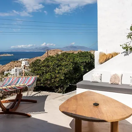 Yalos Mykonos 4 Bedroom Luxury House 5 Minute From Ornos W Sea & Sunset View Holiday home Mykonos Town