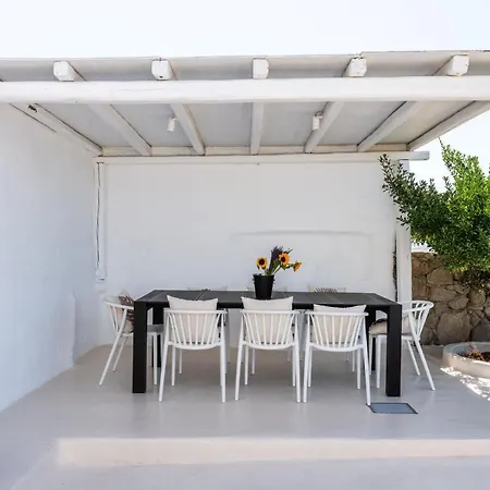 Holiday home Yalos Mykonos 4 Bedroom Luxury House 5 Minute From Ornos W Sea & Sunset View *